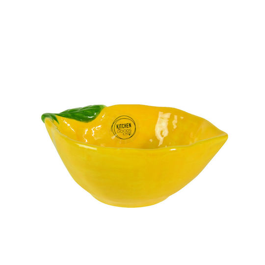 Kaemingk Dekorative Schale Keramik Gelbe 16x6x2cm