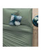 Atmosphera Bettbezug Baumwolle Einzelbett 140x200 Grün