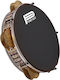 Gawharet El Fan Multicolour Wooden Hand Tambourine with Double Row Jingles
