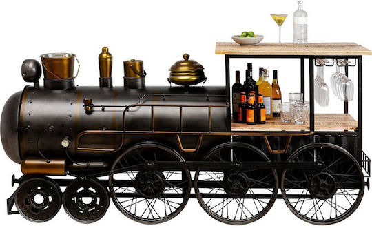 Train Конзолна маса Метална Gunmetal Д226xШ60xВ104cm