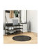 vidaXL Istan Rug Round Charcoal