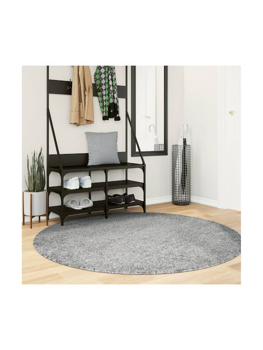 vidaXL Rug Round Shaggy Green