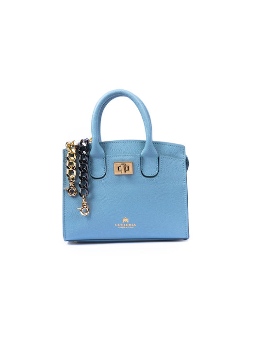 Cuoieria Fiorentina Damen Tasche Tote Hand Blau