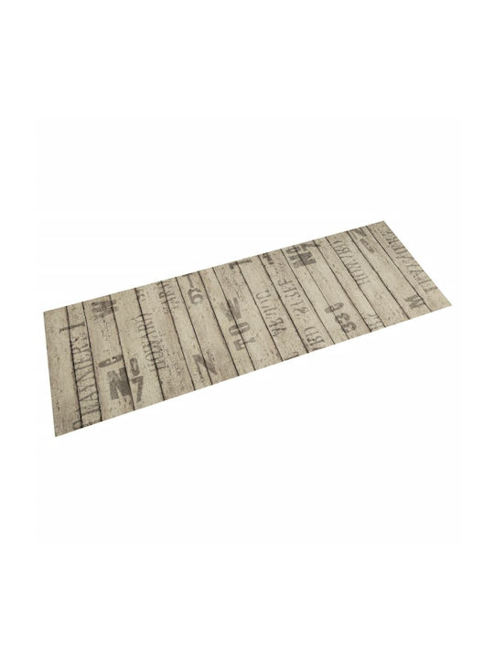 vidaXL Kitchen Mat Runner with Anti-slip Underlay Beige-grey 45x150εκ.