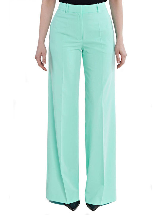 Halenar Damen Stoff Hose Turquoise