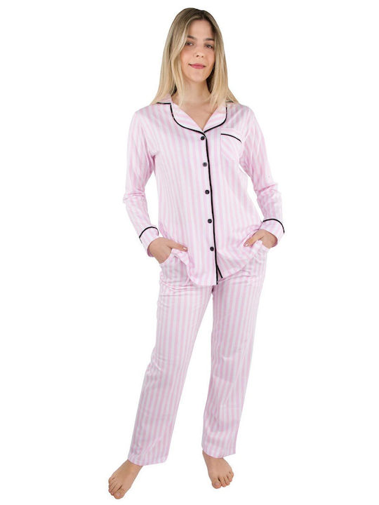 Calzedoro Summer Women's Pyjama Set Cotton Rose