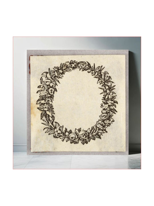 Engraving Vignette Tablou Lemn 110x110cm