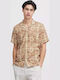 Short-sleeved Linen Shirt Beaver Fur