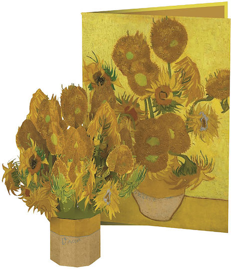 Origamo Card Congeniality Emerging Sunflower Van Gogh 19.5x14.2cm Mini Flora