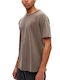 Dirty Laundry Herren T-Shirt Kurzarm Dark Beige