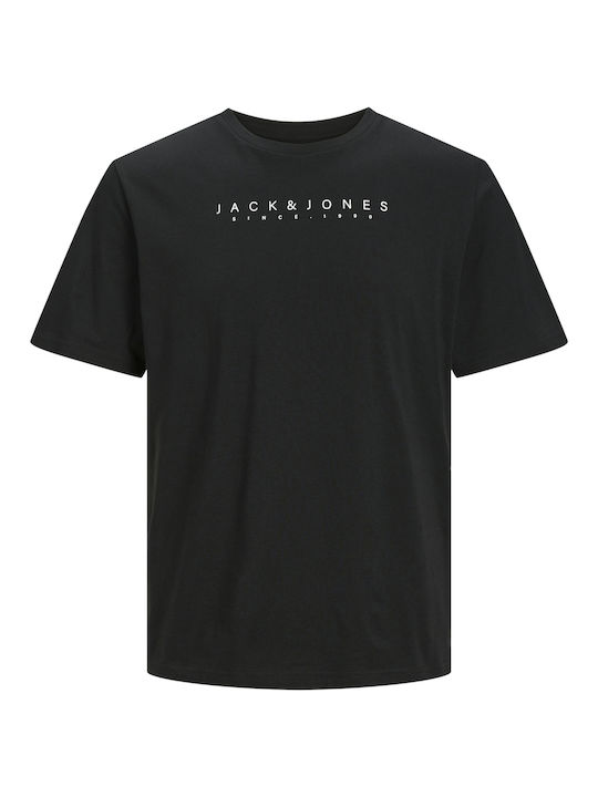 Jack & Jones Ανδρικό T-shirt Κοντομάνικο Μαυρο