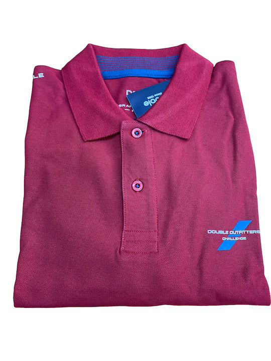 Double Bluza pentru bărbați cu mâneci scurte Polo RED