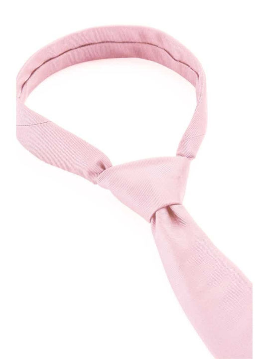 Hugo Boss Ανδρική Γραβάτα Μεταξωτή σε Ροζ Χρώμα