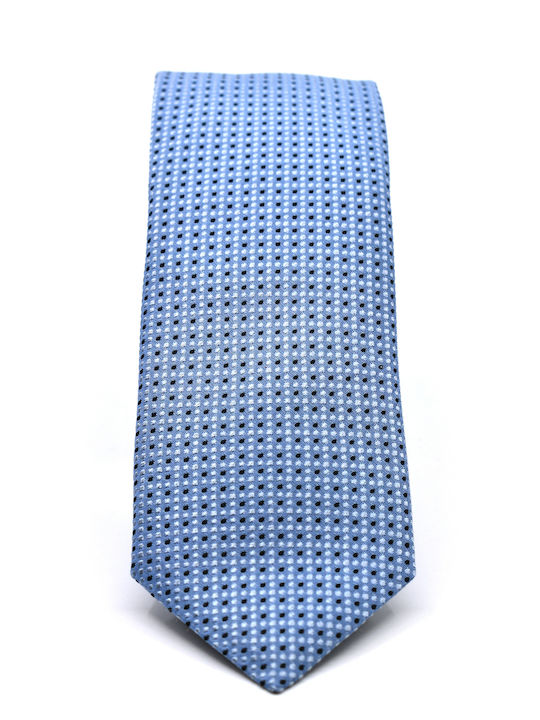 Hugo Men's Tie Silk Printed in Blue Color