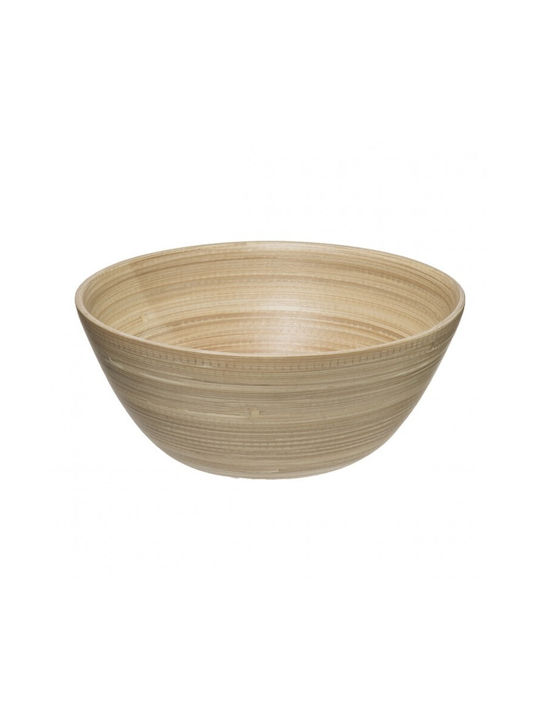 Secret de Gourmet Servierschüssel Rund aus Bambus mit Durchmesser 17cm
