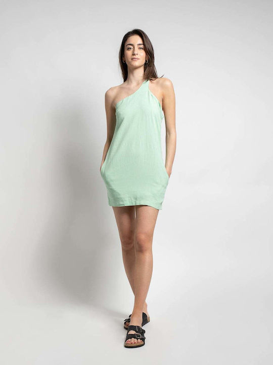 Sommer Mini Damenkleid Grün