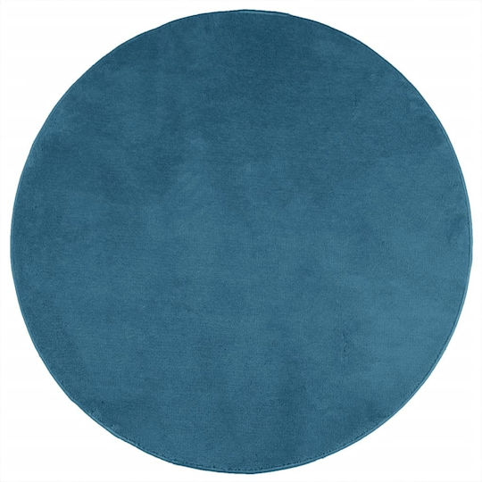vidaXL Oviedo Rug Round Turquoise