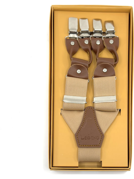 Legend Accessories Тиранти Едноцветна Бежов