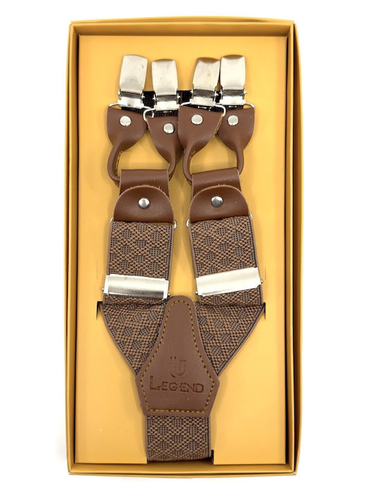 Legend Accessories Тиранти Едноцветна Кафяв