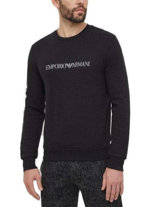 Emporio Armani Ανδρικό Φούτερ Μαύρο