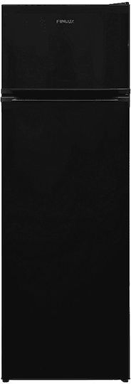 Finlux Kühlschrank mit Doppeltür 243Es H160xB54xT56cm. Schwarz FXRA 28370 BKE