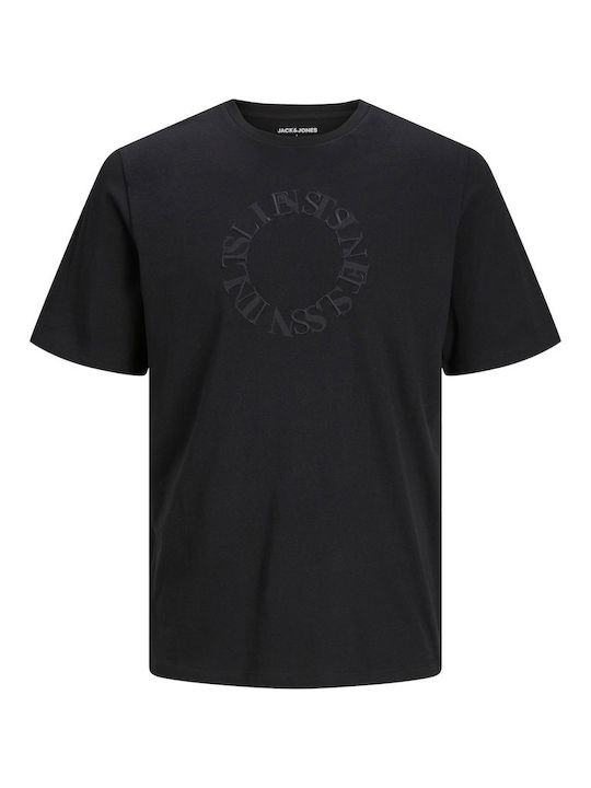 Jack & Jones T-shirt Bărbătesc cu Mânecă Scurtă BLACK