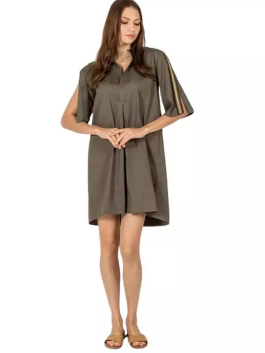 Aggel Mini Dress Khaki