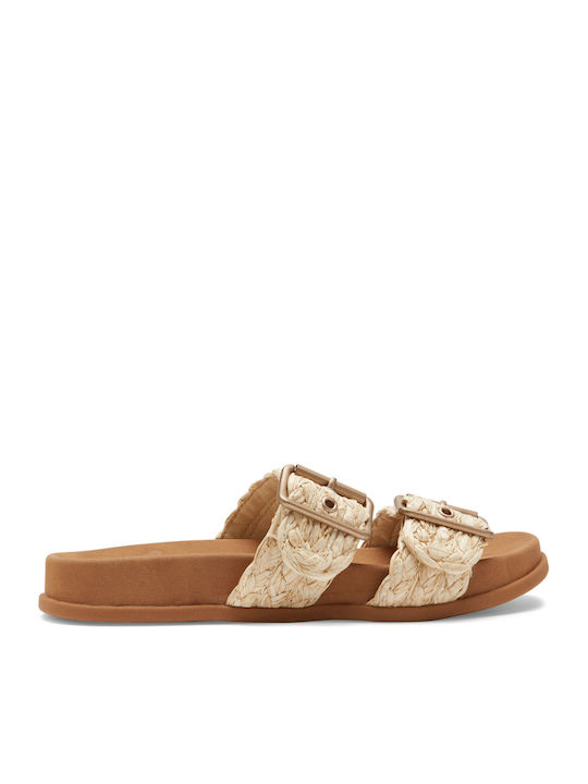 Into Summer Flache Sandalen für Damen in Beige Farbe