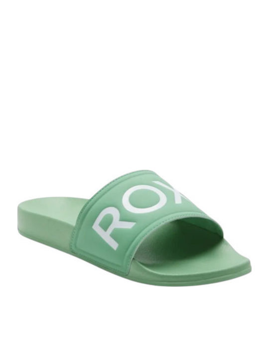 Roxy Slippy Women's Flip Flops Green