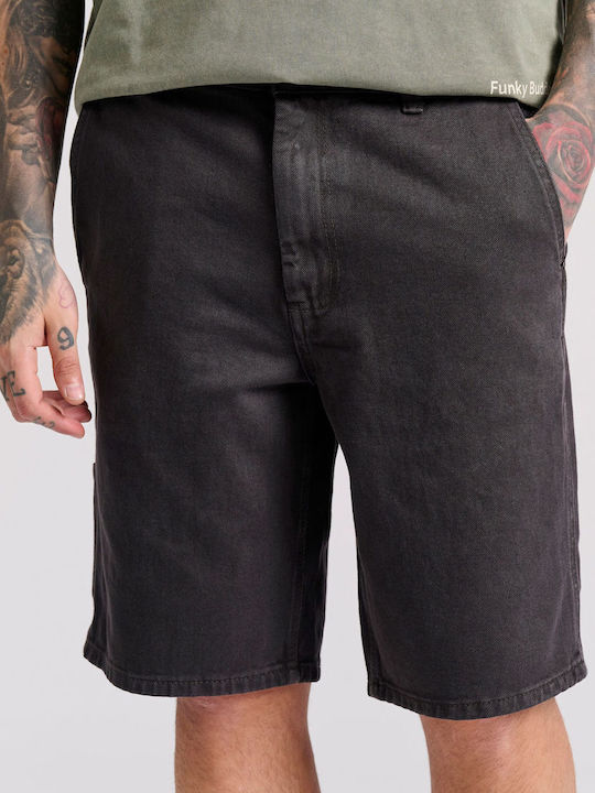 Funky Buddha Herrenshorts Jeans Anthracite