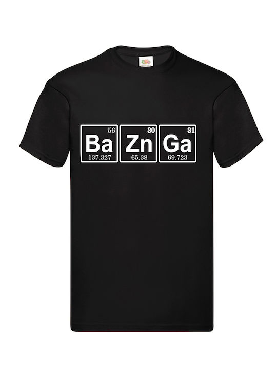 Fruit of the Loom Big Bang Theory T-shirt Schwarz Baumwoll-