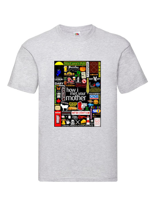 Fruit of the Loom How I Met Your Mother T-shirt Γκρι Βαμβακερό