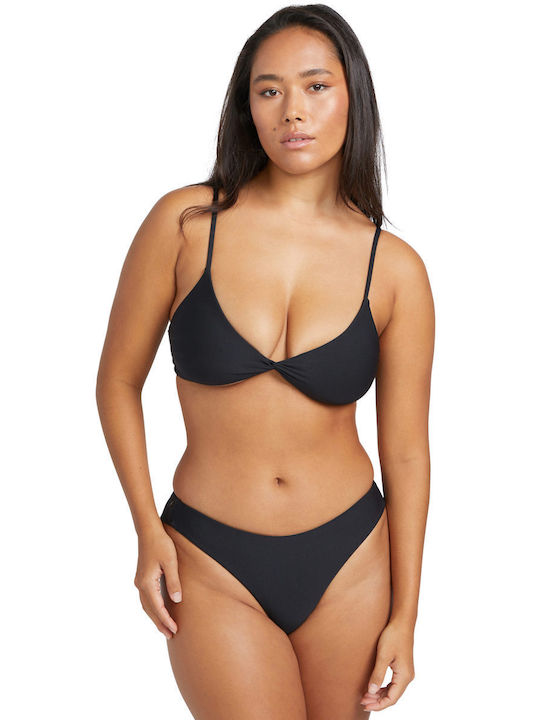 Volcom Triangle Bikini Top Simply Seamless with Adjustable Straps Black