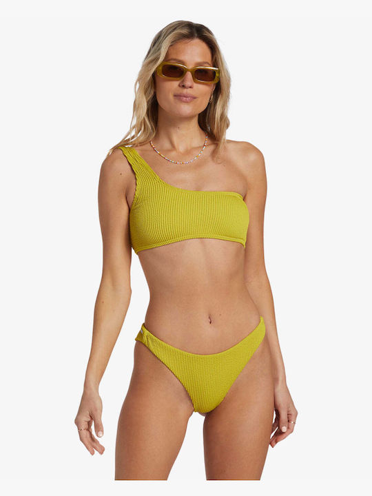 Billabong Padded One Shoulder Bikini Top Tart Lime Abjx300908-ghd0