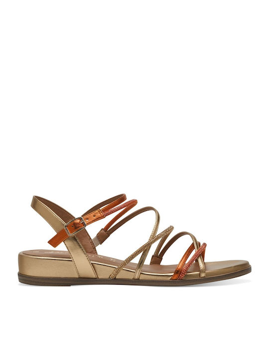 Tamaris Women's Flat Sandals in Orange Color