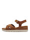 Anatomic Women's Leather Platform Shoes Brown