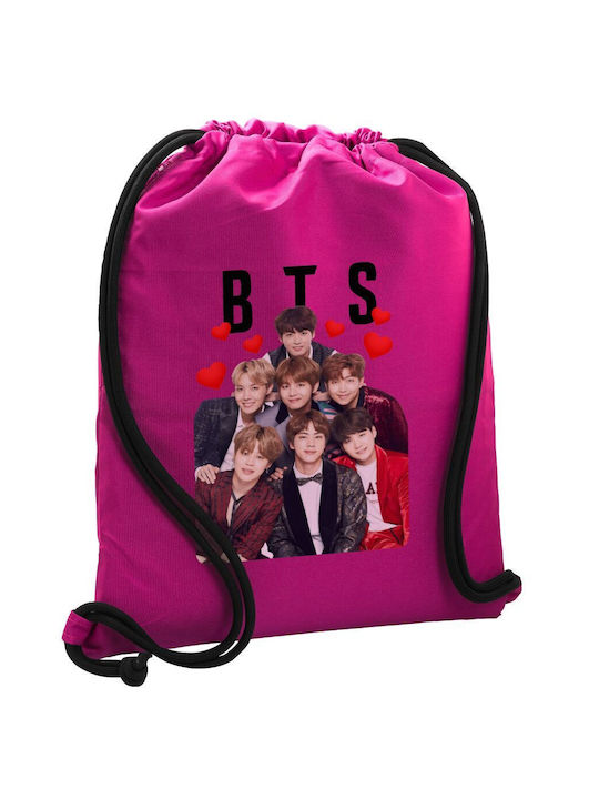 Koupakoupa Bts Hearts Gym Backpack Purple