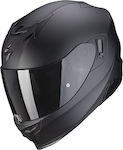 Scorpion Exo 520 Evo Air Full Face Helmet with Sun Visor ECE 22.06 Solid Mat Black