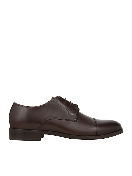 Kalogirou Men's Leather Dress Shoes Brown