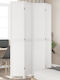 vidaXL Dekorativer Raumteiler Hölzernes mit 4 Paneelen 145x220cm