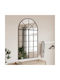 vidaXL Wall Mirror Full Length with Black Metallic Frame 140x80cm 1pcs