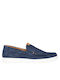 Antonio Shoes Wildleder Herren Mokassins in Blau Farbe