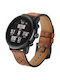 Spacecase Λουράκι Δερμάτινο Καφέ (Galaxy Watch 42mm)