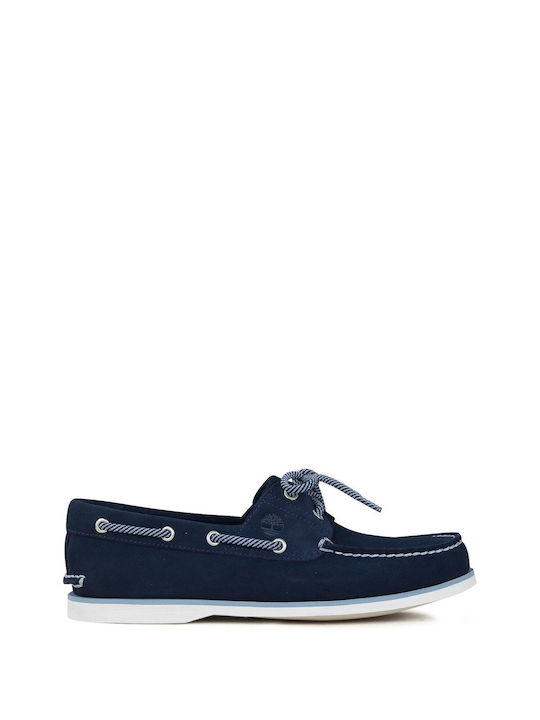 Timberland Classic Boat Men's Suede Moccasins Blue