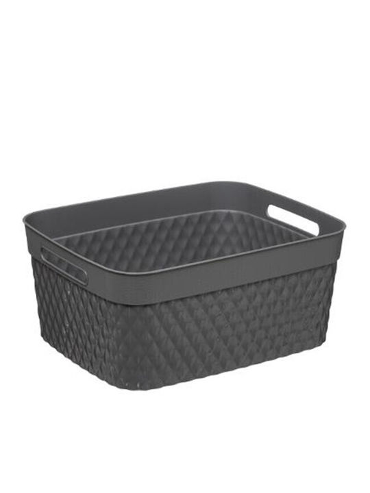 5Five Καλάθι Αποθήκευσης Πλαστικό Γκρι 15lt