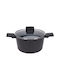 Excellent Houseware Tiefer Topf aus Gussaluminium 24cm