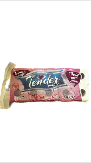 Tender Χαρτί Υγείας 10 Ρολά 4 Φύλλων