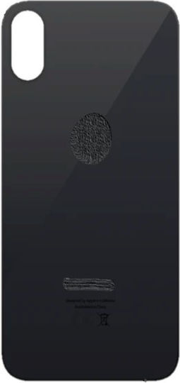 Capacul din spate al bateriei cu gaură mare Apple Iphone Xs Black