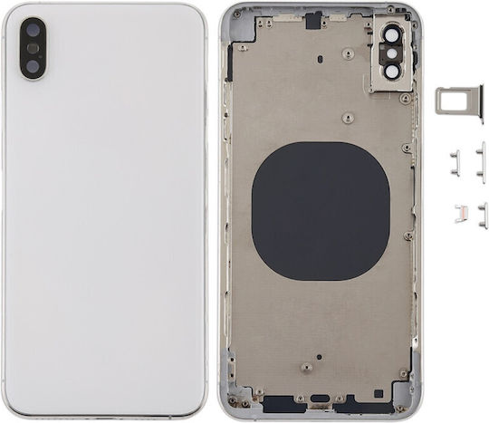 Zurück Abdeckung Gehäuse zurück Abdeckung Apple Iphone X Silber