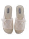 Frottee Winter Damen Hausschuhe Beige